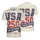 America 250th Anniversary USA 250 Years Freedom 1776-2026 Patriotic Polo Distressed Navy Stars Men's Polo Shirt (Lightweight) - 3