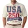 America 250th Anniversary USA 250 Years Freedom 1776-2026 Patriotic Polo Distressed Navy Stars Men's Polo Shirt (Lightweight) - 1