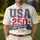America 250th Anniversary USA 250 Years Freedom 1776-2026 Patriotic Polo Distressed Navy Stars Men's Polo Shirt (Lightweight) - 4