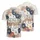 America 250th Anniversary 1776 Polo Patriotic Tropical Red White Blue Gold Men's Polo Shirt (Lightweight) - 3