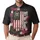 Patriotic American USA 250th Anniversary 1776 Distressed Flag We the People Tropical Men's Polo Shirt (Lightweight) - 1