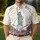 America 250th Liberty Statue USA Patriotic Botanical Fireworks Celebration Men's Polo Shirt (Lightweight) - 4