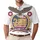 USA 250th Birthday Patriotic Knitted Eagle Flag Gold Laurel Wreath Emblem Men's Polo Shirt (Lightweight) - 1