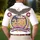 USA 250th Birthday Patriotic Knitted Eagle Flag Gold Laurel Wreath Emblem Men's Polo Shirt (Lightweight) - 5