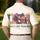 America 250th Vintage Patriotic USA Patchwork Emblem Gold Outline Multi-Fabric Bow Men's Polo Shirt (Lightweight) - 5
