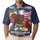 Proud American Mom Bald Eagle Flag Peonies 250th Anniversary 1776 2026 Men's Polo Shirt (Lightweight) - 1
