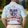 America 250th Birthday Patriotic Cowboy Boots Red White Blue Fireworks 1776 2026 Men's Polo Shirt (Lightweight) - 5