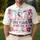 America 250th Anniversary USA Floral Letter Patriotic Ribbon Tropical Commemoration Men's Polo Shirt (Lightweight) - 4