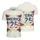 USA 250th Anniversary Distressed Flag AMERICA 250 Text Waving Heart 1776-2026 Hibiscus Men's Polo Shirt (Lightweight) - 3