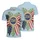 USA 250th Birthday Patriotic Polo Flag Bow Gold '250' Medallion Leaves Men's Polo Shirt (Lightweight) - 3