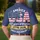 America 250th Celebration: Distressed USA Flag Watercolor Stitched, 1776-2026 Gold Navy Men's Polo Shirt (Lightweight) - 5