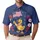 USA 250th Anniversary Patriotic Duck: Top Hat Flag Hibiscus Tropical Design Men's Polo Shirt (Lightweight) - 1
