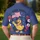 USA 250th Anniversary Patriotic Duck: Top Hat Flag Hibiscus Tropical Design Men's Polo Shirt (Lightweight) - 5