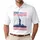 America 250th Birthday Statue of Liberty Cityscape Flag Stripes 1776 2026 Freedom Men's Polo Shirt (Lightweight) - 1