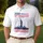 America 250th Birthday Statue of Liberty Cityscape Flag Stripes 1776 2026 Freedom Men's Polo Shirt (Lightweight) - 4