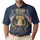 USA 250th Birthday Liberty Bell 1776-2026: Golden Flag & Laurel Wreath Emblem Men's Polo Shirt (Lightweight) - 1