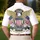 America 250th Patriotic Polo Eagle Shield Stars Gold Trim Est 1776 Men's Polo Shirt (Lightweight) - 5