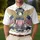 America 250th Patriotic Polo Eagle Shield Stars Gold Trim Est 1776 Men's Polo Shirt (Lightweight) - 4
