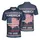 America 250th Anniversary US Flag Map 1776-2026 Commemorative Star Border Tropical Men's Polo Shirt (Lightweight) - 3