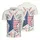 America 250th Birthday Patriotic Flag Star Tropical Fireworks Freedom Men's Polo Shirt (Lightweight) - 3