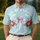 America 250th Birthday Faith, Family & Freedom 1776-2026 Laurel Wreath Star Men's Polo Shirt (Lightweight) - 4