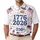 USA 250th Anniversary 1776 2026 Patriotic Polo Eagle Flags Fireworks Bell Men's Polo Shirt (Lightweight) - 1