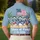 America 250th Anniversary: Colonial Duck Procession, Betsy Ross Flag, 1776-2026 Patriot Celebration Men's Polo Shirt (Lightweight) - 5