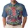 USA 250th Anniversary 1776 Freedom Tropical Americana Star Spangled Scrollwork Men's Polo Shirt (Lightweight) - 1