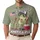 America 250th Birthday Frog Beach Chair Flag Patriotic Fireworks Scene Men's Polo Shirt (Lightweight) - 1