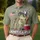 America 250th Birthday Frog Beach Chair Flag Patriotic Fireworks Scene Men's Polo Shirt (Lightweight) - 4
