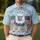 America 250th Anniversary Bald Eagle United States Waving Flags Laurel Wreaths Stars Men's Polo Shirt (Lightweight) - 4