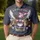 America 250th Anniversary Patriotic Eagle Flag Liberty Bell Emblem 1776-2026 Men's Polo Shirt (Lightweight) - 4