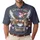 America 250th Anniversary Patriotic Eagle Flag Liberty Bell Emblem 1776-2026 Men's Polo Shirt (Lightweight) - 1
