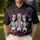 America 250th Anniversary Patriotic Skeletons Uncle Sam Flags Cake Fireworks Bunting Men's Polo Shirt (Lightweight) - 4