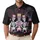 America 250th Anniversary Patriotic Skeletons Uncle Sam Flags Cake Fireworks Bunting Men's Polo Shirt (Lightweight) - 1