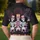 America 250th Anniversary Patriotic Skeletons Uncle Sam Flags Cake Fireworks Bunting Men's Polo Shirt (Lightweight) - 5