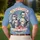 America 250th: Washington Lincoln Jefferson Franklin Flag Shades Peace Signs Engraving Men's Polo Shirt (Lightweight) - 5