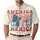 America 250th Anniversary Est 1776 Patriotic Bow Wavy AMERICA Stars Men's Polo Shirt (Lightweight) - 1