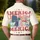 America 250th Anniversary Est 1776 Patriotic Bow Wavy AMERICA Stars Men's Polo Shirt (Lightweight) - 5
