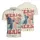 America 250th Anniversary Est 1776 Patriotic Bow Wavy AMERICA Stars Men's Polo Shirt (Lightweight) - 3