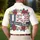 America 250th Anniversary: Patriotic Polo USA, Freedom Banner, Floral Gold Design Men's Polo Shirt (Lightweight) - 5