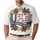 America 250th Anniversary: Patriotic Polo USA, Freedom Banner, Floral Gold Design Men's Polo Shirt (Lightweight) - 1