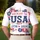 USA 250th Anniversary: God Bless 1776 2026 Patriotic Polo Hibiscus Gold Men's Polo Shirt (Lightweight) - 5