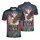 America 250th Bald Eagle Tropical Patriotic Hibiscus 1776-2026 Stars & Ribbons Men's Polo Shirt (Lightweight) - 3