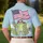 America's 250th Anniversary Frog In Red Cap US Flag Tropical Leaves Blue Jean Men's Polo Shirt (Lightweight) - 5