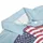 America's 250th Anniversary Frog In Red Cap US Flag Tropical Leaves Blue Jean Men's Polo Shirt (Lightweight) - 6