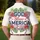 USA 250th: GOD Bless AMERICA 1776-2026 Navy Crimson Hibiscus Palm Design Men's Polo Shirt (Lightweight) - 5