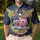 USA 250th Anniversary Bald Eagle Flag 1776-2026 Golden Laurel Emblem Men's Polo Shirt (Lightweight) - 7