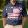 America 250th Anniversary Patriotic Polo Flag Jets We The People Hibiscus Scrollwork Men's Polo Shirt (Lightweight) - 4