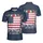America 250th Anniversary Patriotic Polo Flag Jets We The People Hibiscus Scrollwork Men's Polo Shirt (Lightweight) - 3